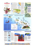 Rediscovering Hawaii Map 1995 Prints