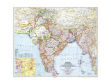 India And Burma Map 1946 Prints