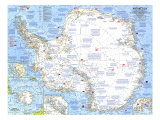 Antarctica Map 1962 Kunstdrucke
