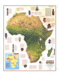 Heritage Of Africa Map 1971 Poster