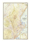 Map of New England with Descriptive Notes 1955 Posters