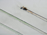 Plowing lithium fields at the edge of the Salar de Atacama Photographie par Bobby Haas