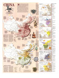 China Map 1991 Side 2 Foto