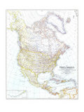 North America Map 1942 Posters