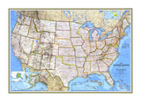 United States Map 1993 Poster