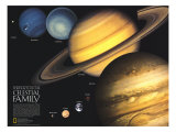 Portraits Of Our Celestial Family Map 1990 Affiches