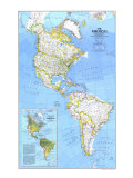 The Americas Map 1979 Posters