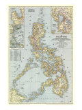 Philippines Map 1945 Art