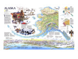 Alaska Map 1994 Side 2 Poster