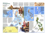History of the Philippines Map 1986 Posters