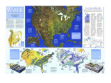 Water Resources Map Poster