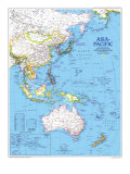 Asia-Pacific Map 1989 Posters