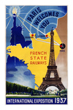 Paris, International Exposition 1937 Prints by Lilden Paris, International Exposition 1937 Prints by Lilden