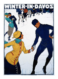 Winter in Davos Poster by Burkhard Mangold