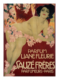 Parfum Liane Fleurie, Sauze Freres Poster von Leopoldo Metlicovitz