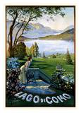 Lago Di Como Juliste tekijänä Elio Ximenes Lago Di Como Juliste tekijänä Elio Ximenes