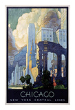 New York Central Lines, Chicago Posters by Leslie Ragan