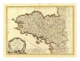 Bretagne, c.1786 Print by Rigobert Bonne Bretagne, c.1786 Print by Rigobert Bonne