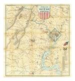 Army Map of The Seat of War In Virginia, c.1862 Plakater av J. Goldsborough Bruff Army Map of The Seat of War In Virginia, c.1862 Plakater av J. Goldsborough Bruff