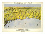 Texas and Part of Mexico, c.1861 Affiches par John Bachmann