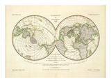Darstellung Der Isodynamischen Linien, c.1839 Plakater av Heinrich Berghaus