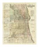Map of Chicago, c.1857 Posters by Rufus Blanchard