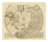 North Pole, c.1747 Poster av Emanuel Bowen