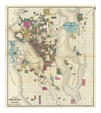 City of Seattle and Environs, c.1890 Prints by O. P. Anderson