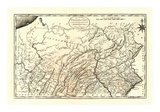 State of Pennsylvania, c.1795 Kunstdrucke von Mathew Carey