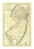 State of New Jersey, c.1795 Art by Mathew Carey