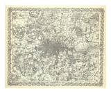 The Environs of London, c.1856 Posters by G. W. Colton