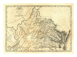 State of Virginia, c.1795 Print by Mathew Carey