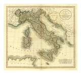 Italy, c.1799 Poster von John Cary