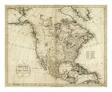 Map of North America, c.1796 Prints by John Reid