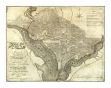 Plan of the City of Washington, c.1795 Prints by John Reid