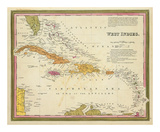 West Indies, c.1846 Poster by Samuel Augustus Mitchell West Indies, c.1846 Poster by Samuel Augustus Mitchell