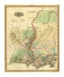 Louisiana and Mississippi, c.1823 Posters by Henry S. Tanner