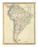 South America, c.1842 Poster