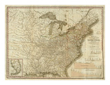 View of the Whole Internal Navigation of the United States, c.1830 Art by Henry S. Tanner
