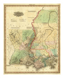 Louisiana and Mississippi, c.1823 Prints by Henry S. Tanner