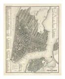 New York, Plan, c.1844 Poster