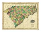 Map of North and South Carolina, c.1823 Posters by Henry S. Tanner