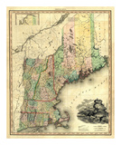 Maine, New Hampshire, Vermont, Massachusetts, Connecticut and Rhode Island, c.1823 Prints by Henry S. Tanner