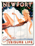 Enjoy the Leisure Life Wood Sign