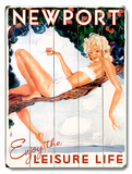 Enjoy the Leisure Life Wood Sign