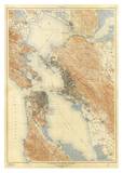 San Francisco and Vicinity, California, c.1915 Print San Francisco and Vicinity, California, c.1915 Print