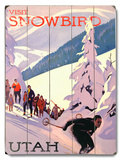Visit Snowbird Wood Sign