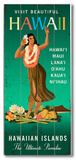 Visit Beautiful Hawaii Wood Sign