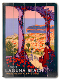 Visit Laguna Beach Wood Sign