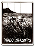 Rhino Chasers Wood Sign